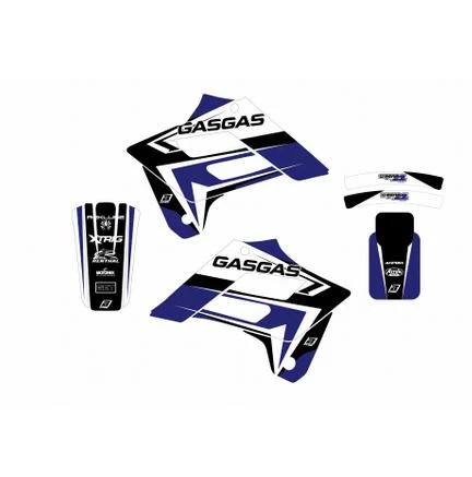 02-06 GASGAS DREAM-4 BLUE, BLACKBIRD DECAL KIT 2903N/03 - Image 2