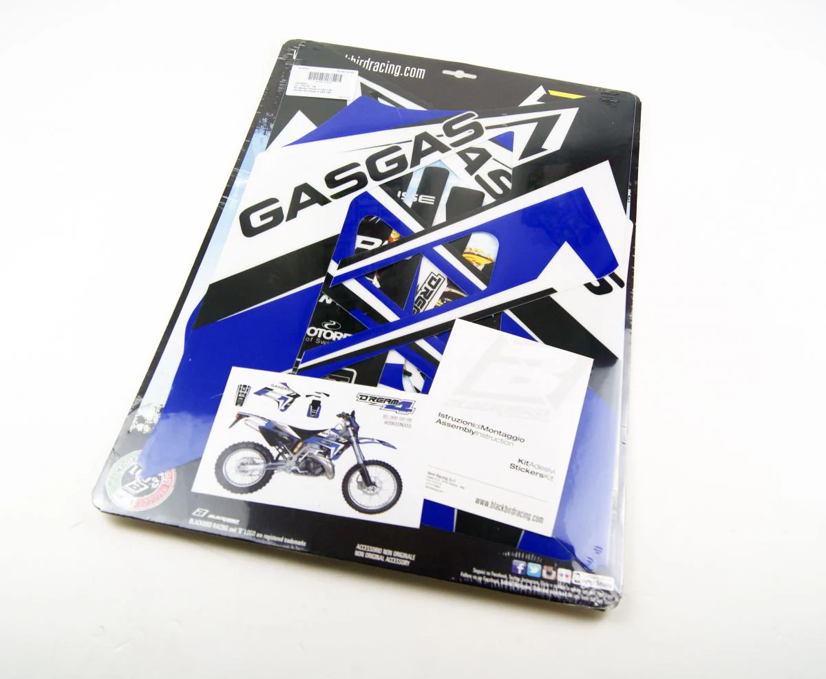 02-06 GASGAS DREAM-4 BLUE, BLACKBIRD DECAL KIT 2903N/03 - Image 3