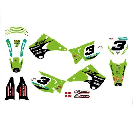 03-08 KX125/250 MONSTER ENERGY, BLACKBIRD FULL KIT 8408R8