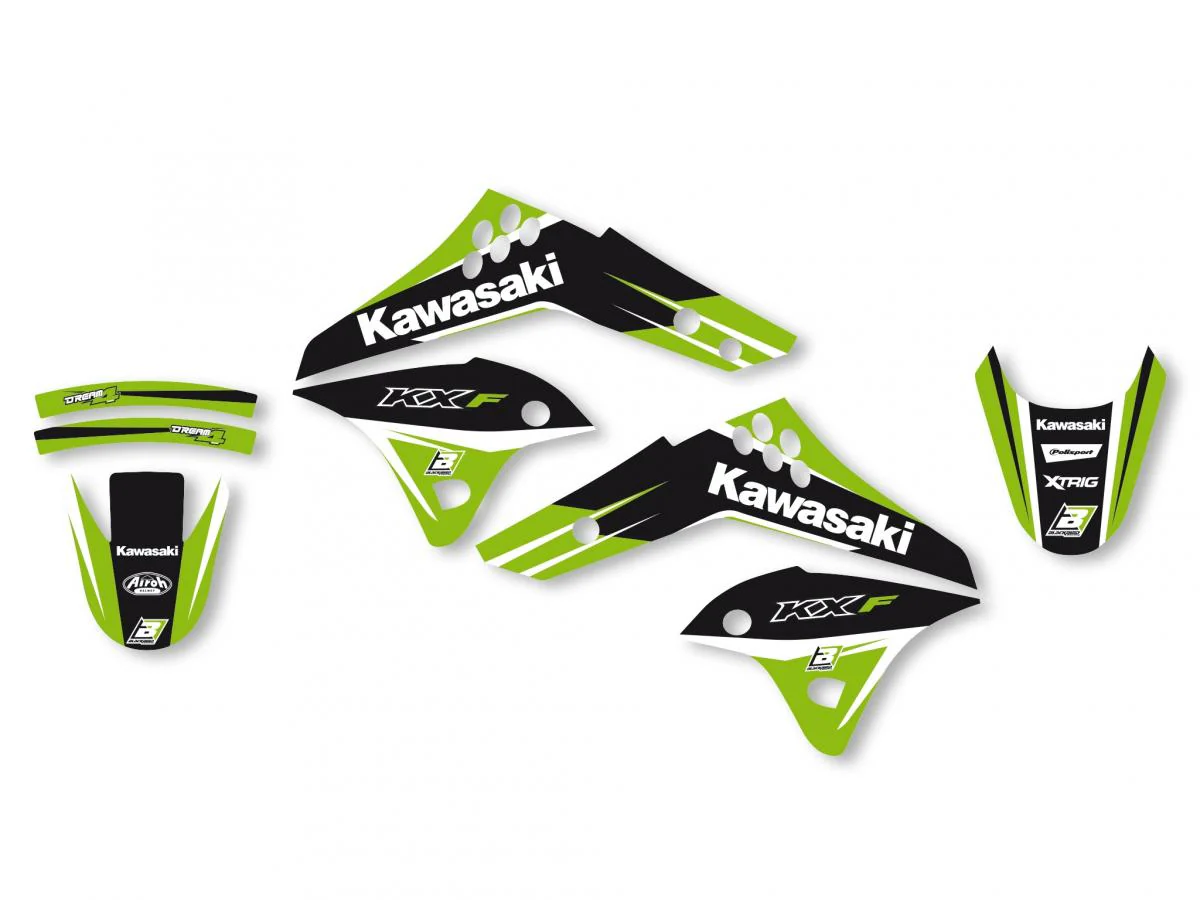 06-08 KXF250 DREAM-4, BLACKBIRD DECAL SET 2416N, 50-222.B.DREAM4