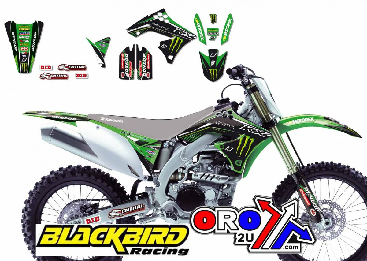 09-11 KXF450 MONSTER ENERGY GRAPHICS, BLACKBIRD 2419R8