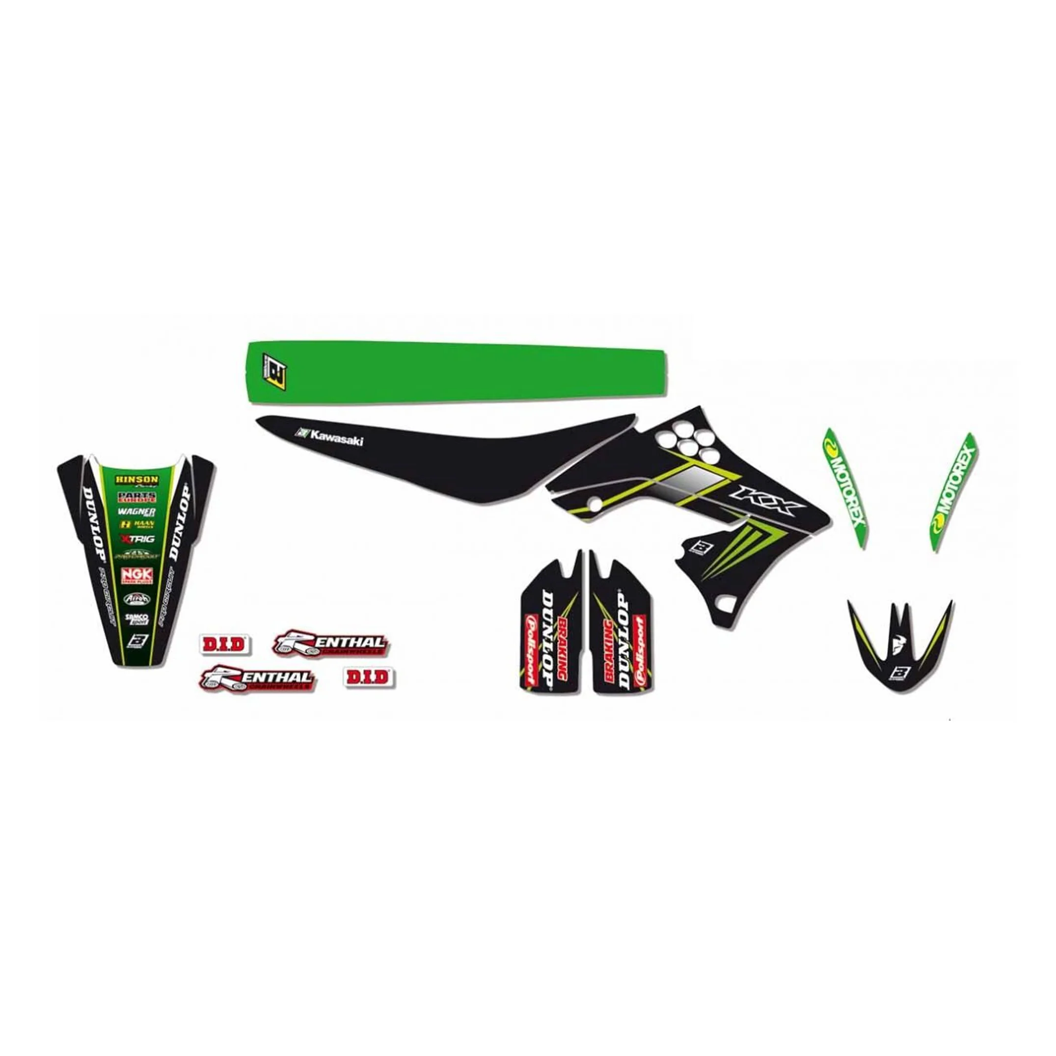 09-12 KXF250 KAWASAKI RACING, TEAMBLACKBIRD FULL TEAM KIT, 8418R8 - Image 2