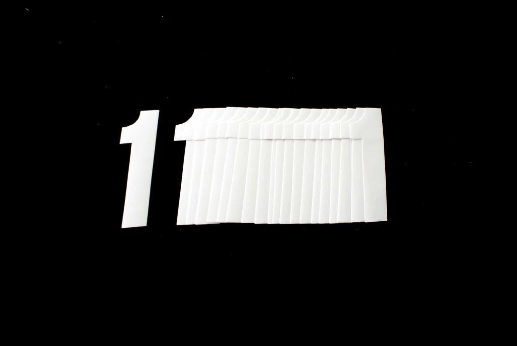 1 WHITE 4.5inc 11cm PK/20