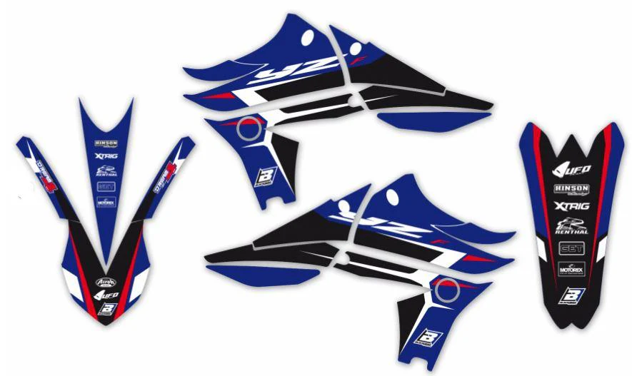 10-13 YZF450 DREAM-4, BLACKBIRD DECAL KIT 2240N - Image 2
