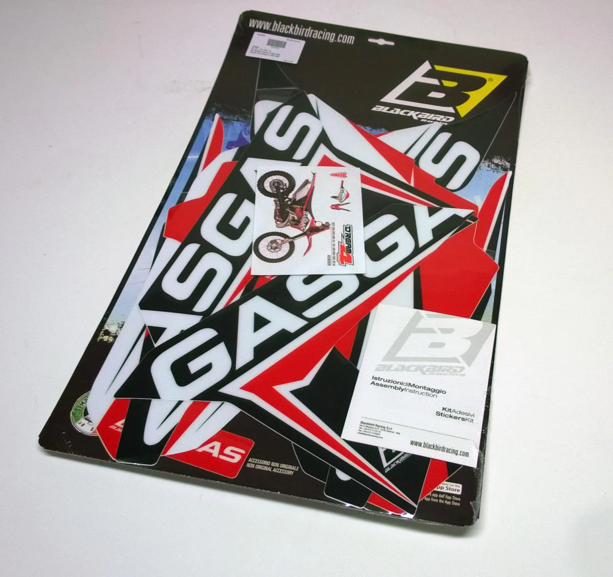 12-17 EC/ECF GAS GAS DREAM-4, BLACKBIRD DECAL KIT 2906N - Image 3