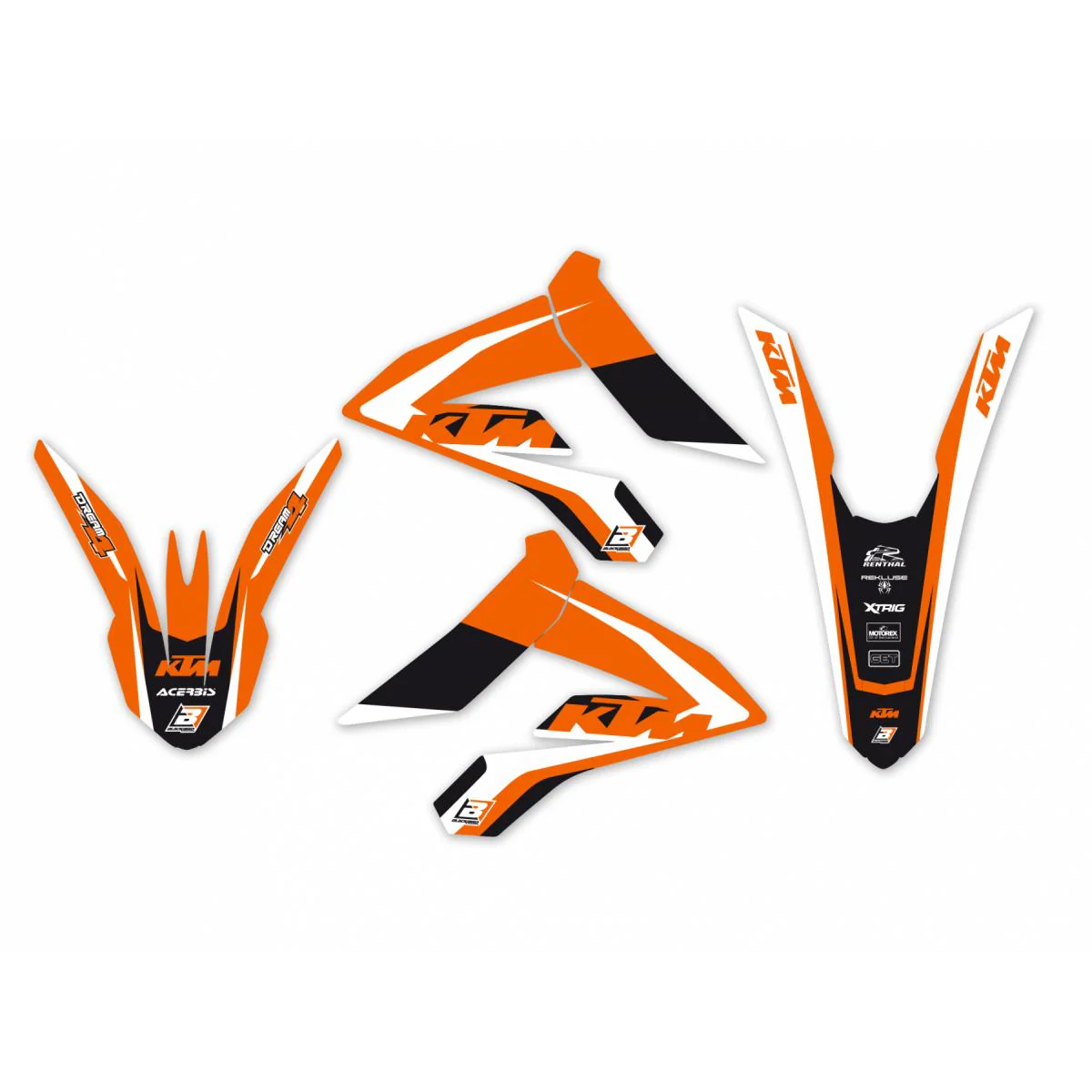 12-19 FREERIDE KTM DREAM-4, BLACKBIRD DECAL KIT 2540N - Image 2