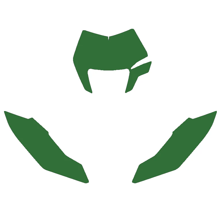 12-23 KTM FREERIDE GREEN PRE CUT BACKGROUNDS, BLACKBIRD 3521/30