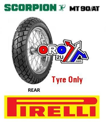 120/80 18 62S MT90A/T SCORPION, 747 PIRELLI 1004600 REAR TYRE, ROAD, MC - Image 2