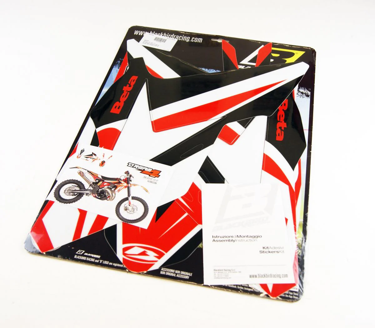 13-17 BETA DREAM 4 GRAPHIC, BLACKBIRD DECAL KIT 2B03N - Image 3