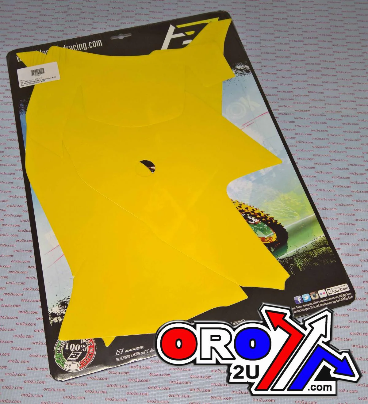 17-19 KTM EXC YELLOW PRE CUT BACKGROUNDS, BLACKBIRD 3526/40 - Image 2