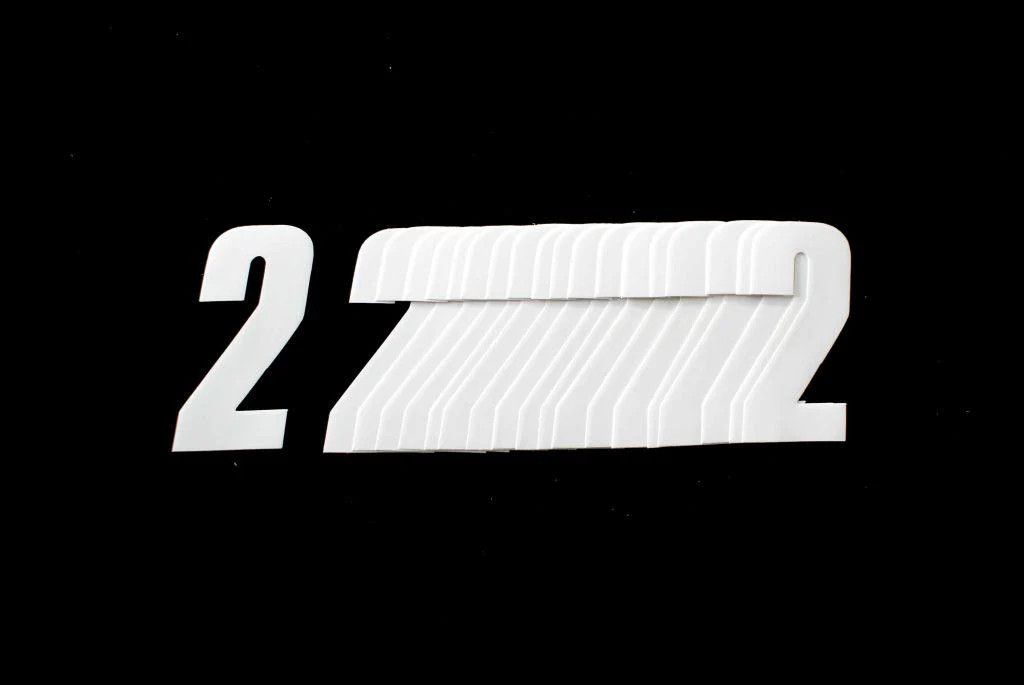 2 WHITE 4.5inc 11cm PK/20