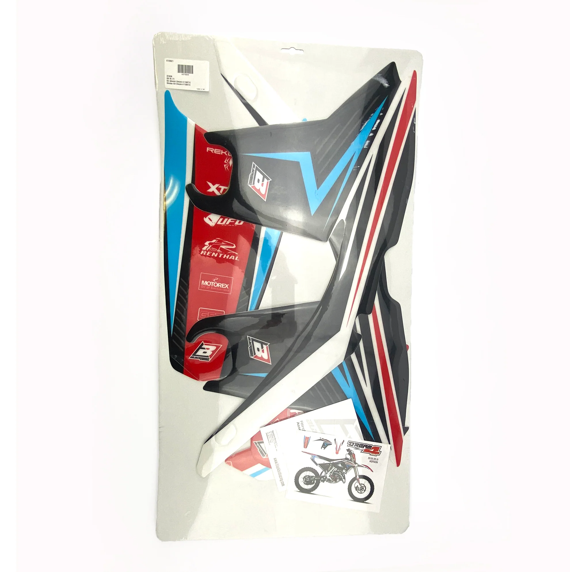 21-24 XX/XE FANTIC DREAM 4 GRAPHICS, BLACKBIRD 2F00N DECAL KIT - Image 2
