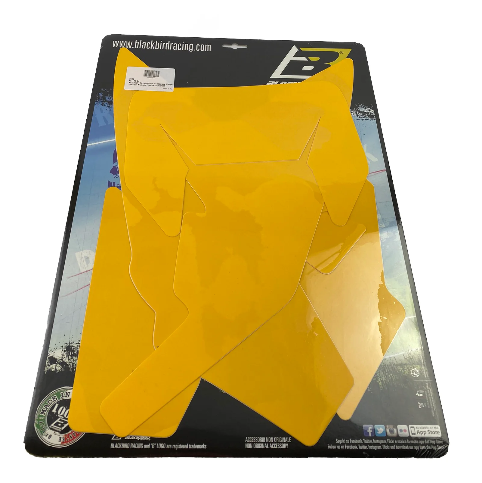 24-25 TE/FE HUSQVARNA, YELLOW BACKGROUNDS, BLACKBIRD 3629/40 - Image 2