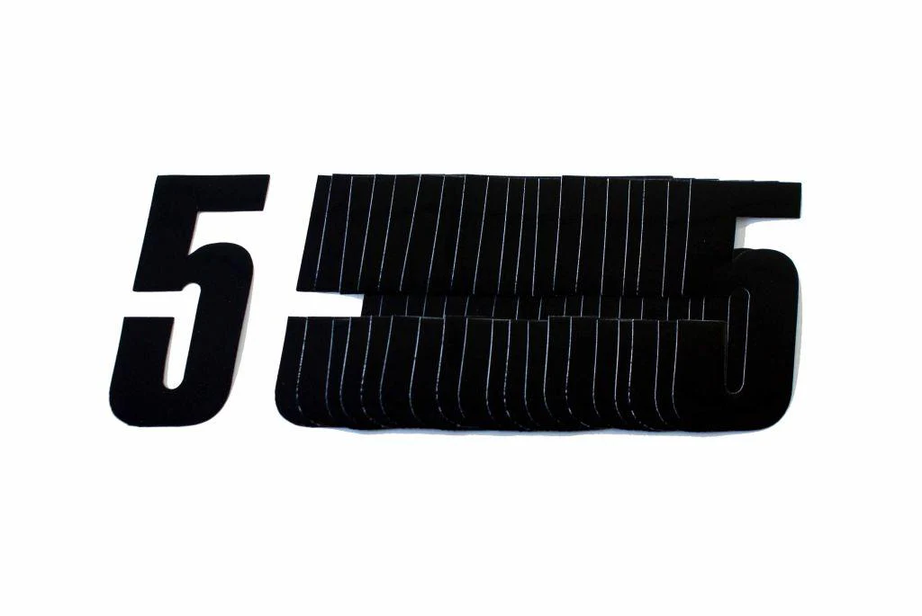 5 BLACK 4.5inc 11cm PK/20