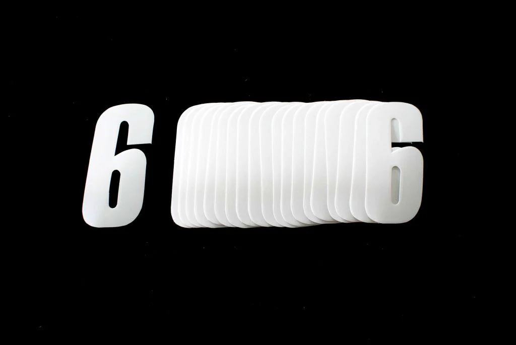 6/9 WHITE 4.5inc 11cmPK20