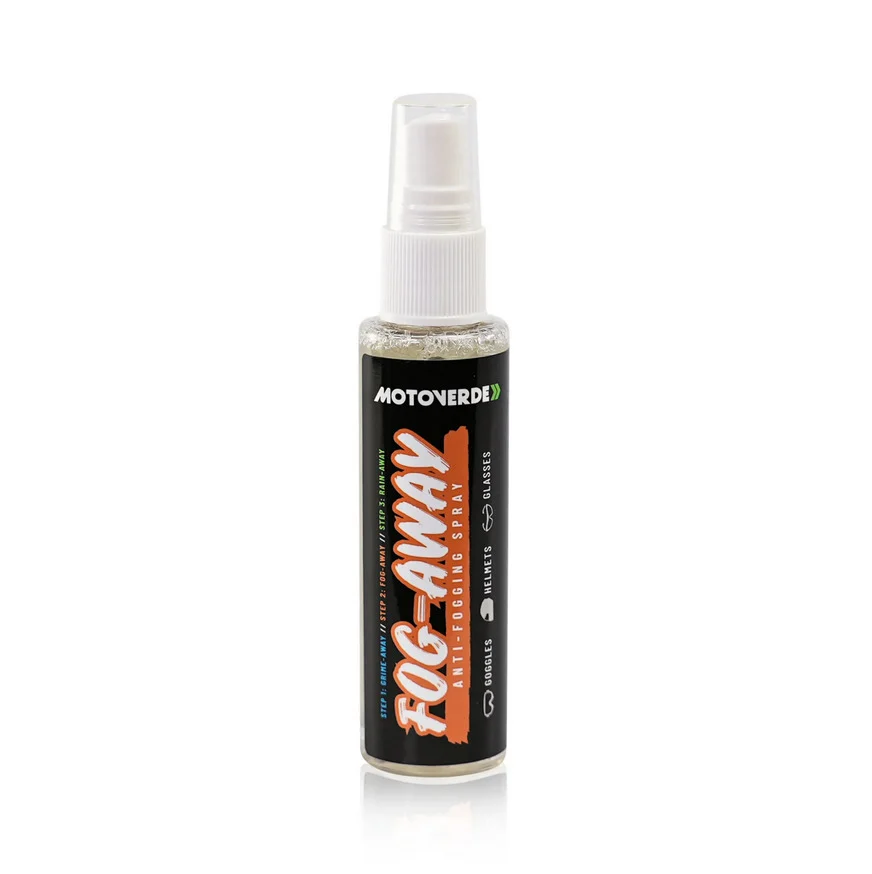 75ml x 12 Motoverde Fog-Away Anti-Fog Visor, Lens and Goggle Treatment Counter Display Pack - Image 2