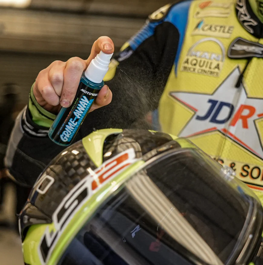 75ml x 12 Motoverde Grime-Away Visor, Lens and Goggle Cleaner Counter Display Pack - Image 4