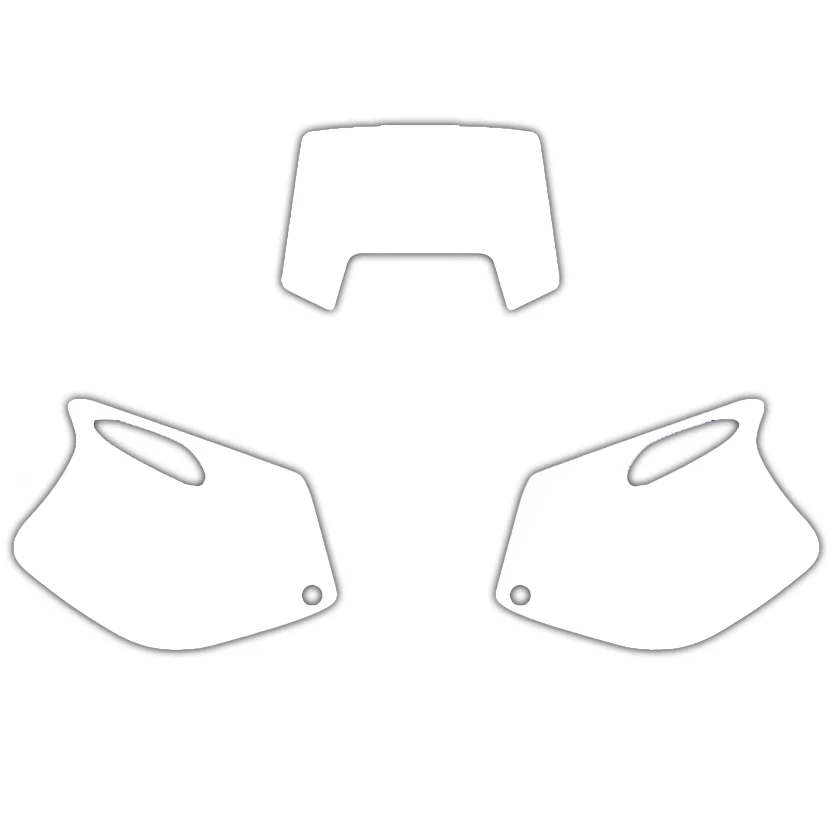 93-97 KTM EXC 2 STROKE WHITE PRECUT BACKGROUNDS, BLACKBIRD 3500/10