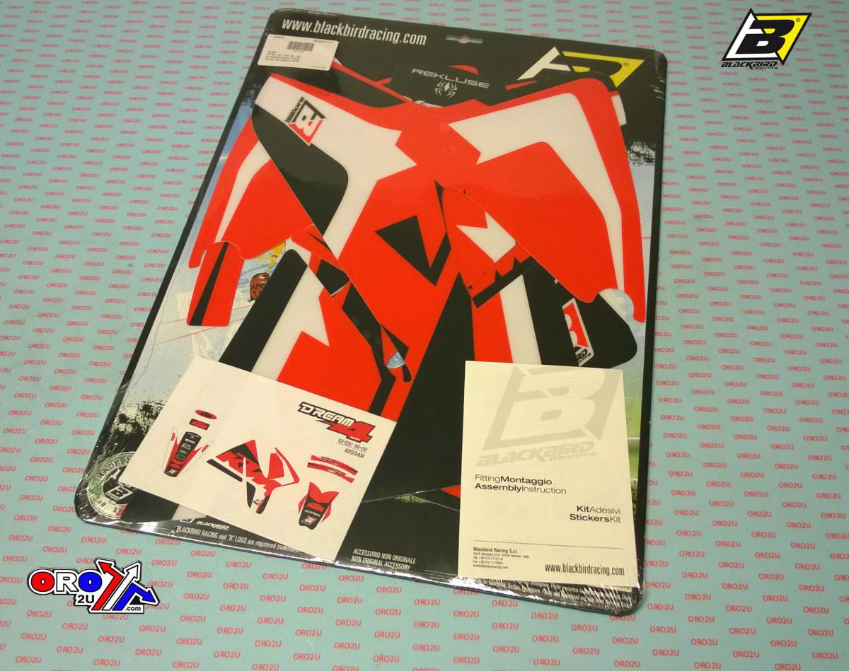 98-00 KTM SX-EXC DREAM 4, BLACKBIRD DECAL KIT 2534N - Image 3