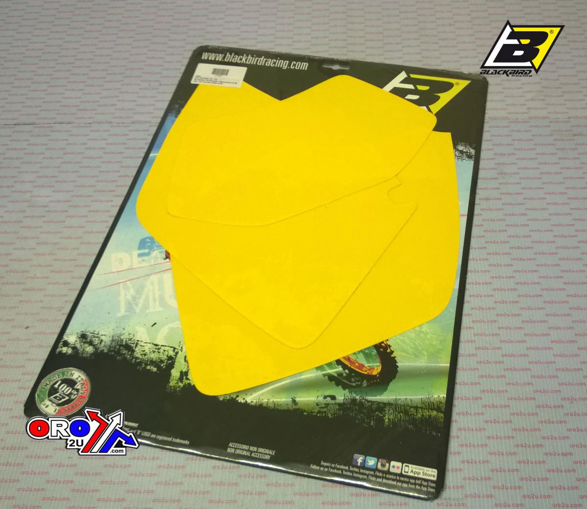 99-03 2 STROKE 00-03 4 STROKE KTM EXC YELLOW PRE CUT BACKGROUNDS, BLACKBIRD 3506/40 - Image 2