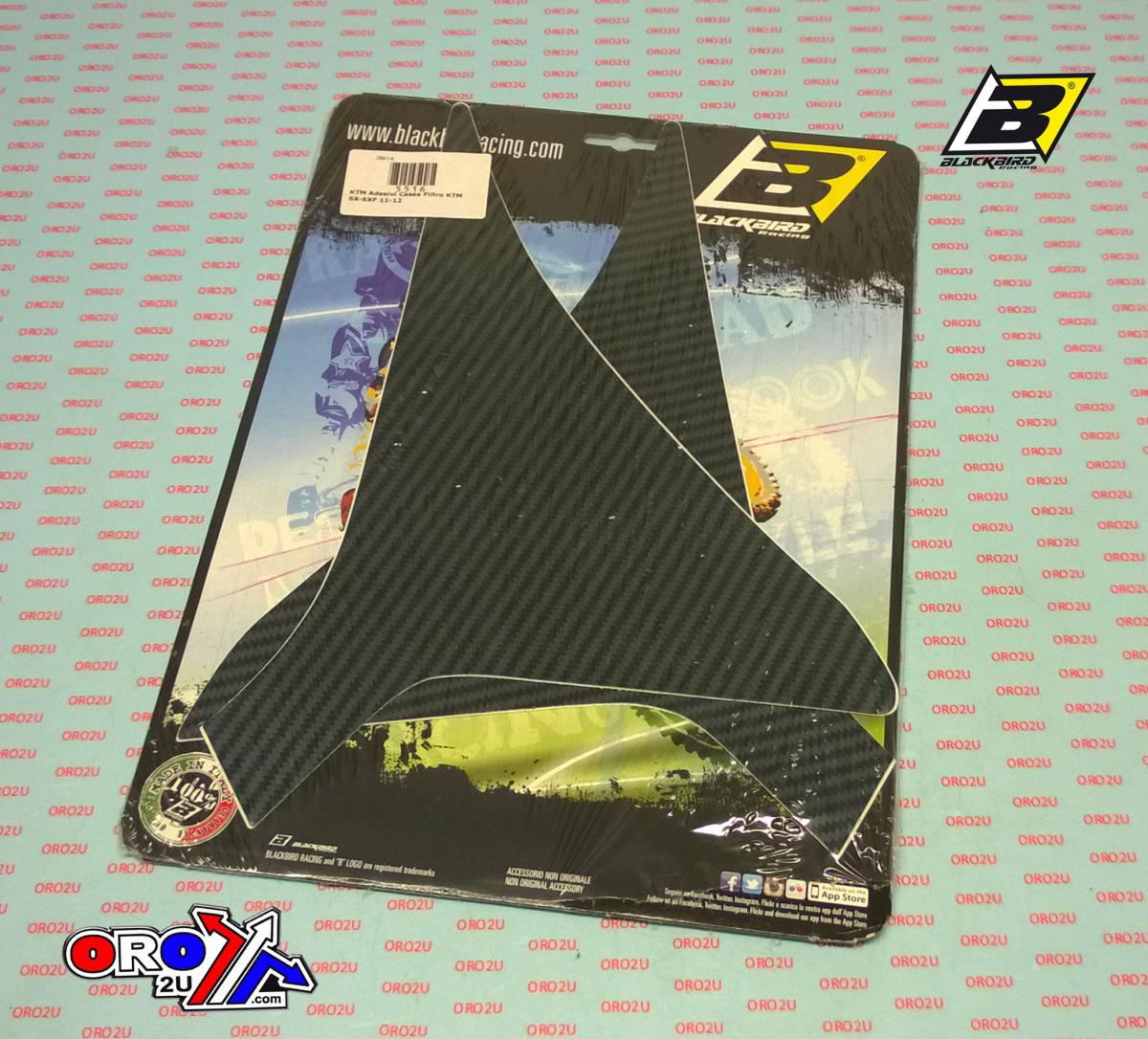 AIR BOX DECAL 11-12 SX/SXF KTM, CARBON LOOK BLACKBIRD 5516 - Image 2