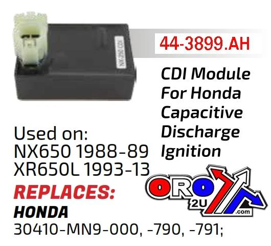 CDI BOX HONDA NX650, XR650L, 30410-MN9-000, IHA6047, 1640, 30410-MN9-790, 30410-MN9-791 - Image 2