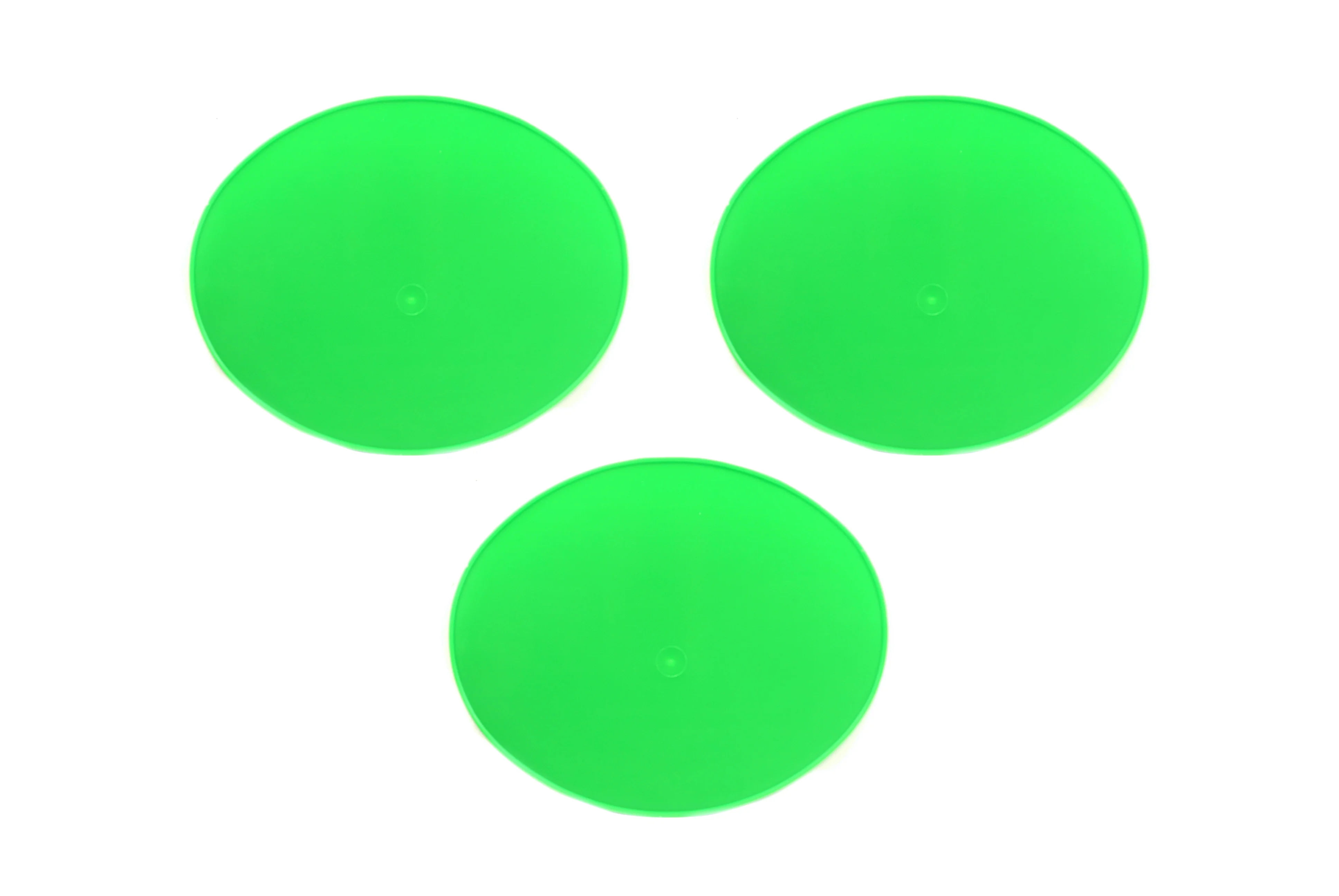 CEMOTO OVAL PLATE GREEN PACK-3, C.2052, FM2052 GREEN