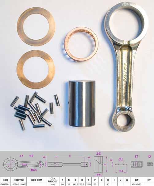 CONNECTING ROD KIT 95-06 KTM DIRT/ROAD, SMC/ADVENTRUE/DUKE/LC4/LSE/RXC/SC/SXC/XC/COMP - Image 5