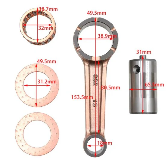 Connecting Rod Kit, Suzuki GN250 1985-2001 E TU250 X DR250S GZ250, FITMENT: For Suzuki 12161-38201 For Suzuki 12161-38200 - Image 2