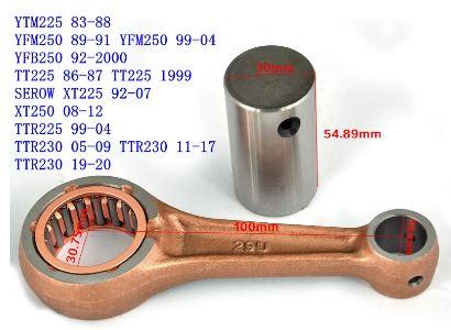 CONNECTING ROD KIT YAMAHA, YTM225 Bear Tracker YFM250 Timberwolf YFB250 TT225 XT250 TTR225 TTR230 XT225 Serow 225, 29U-11651-00-00 - Image 2