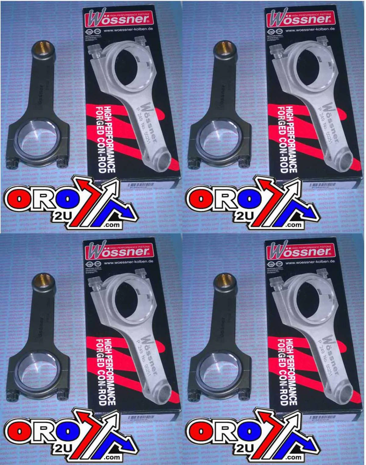 CONNECTING ROD SET/4 SUZUKI WOSSNER KCRM006H