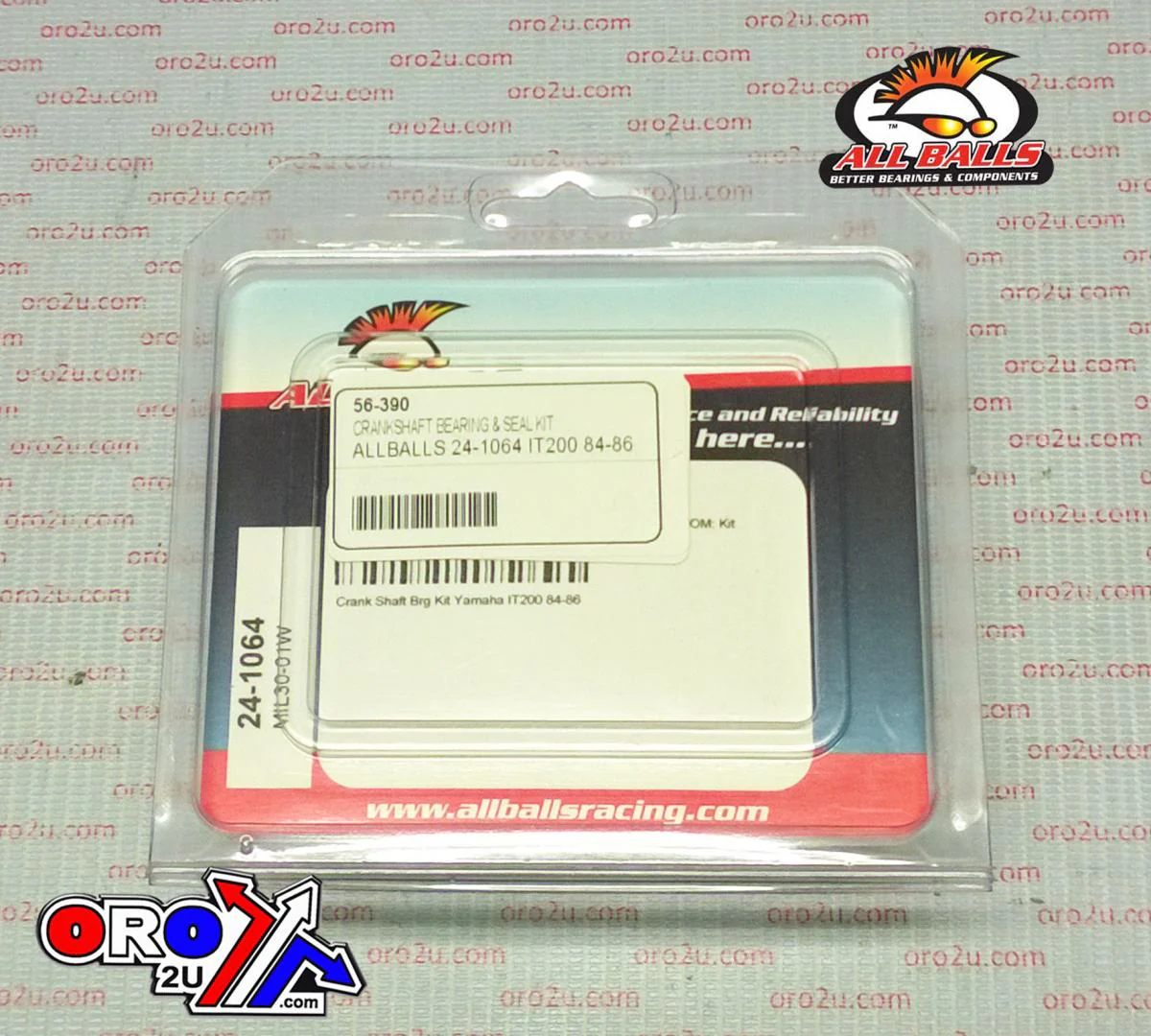 CRANKSHAFT BEARING & SEAL KIT, ALLBALLS 24-1064 IT200 84-86 - Image 3