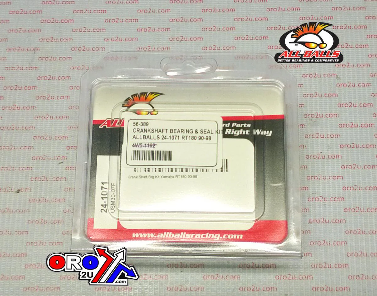 CRANKSHAFT BEARING & SEAL KIT, ALLBALLS 24-1071 RT180 90-98 - Image 3