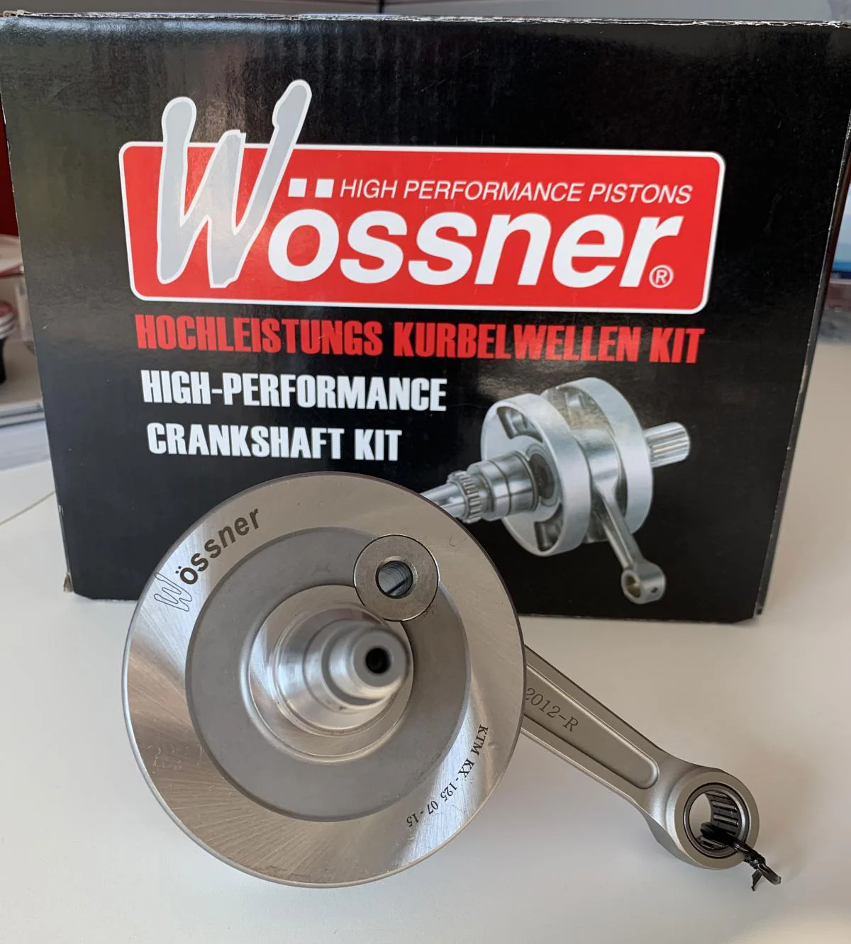 CRANKSHAFT KTM SX125 16-20, WOSSNER CS2070-1, 50430018000