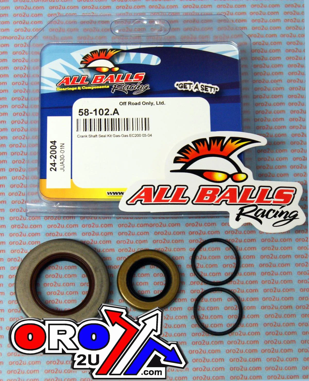 CRANKSHAFT SEAL KIT ALLBALLS, ALLBALLS 24-2004 - Image 2
