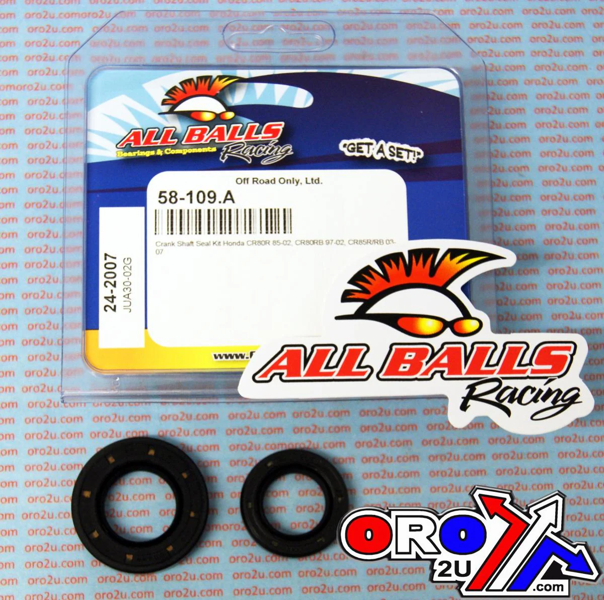 CRANKSHAFT SEAL KIT ALLBALLS, ALLBALLS 24-2007 - Image 2
