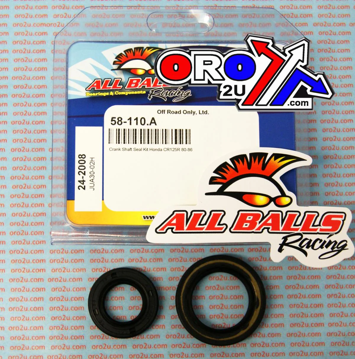CRANKSHAFT SEAL KIT ALLBALLS, ALLBALLS 24-2008 - Image 2