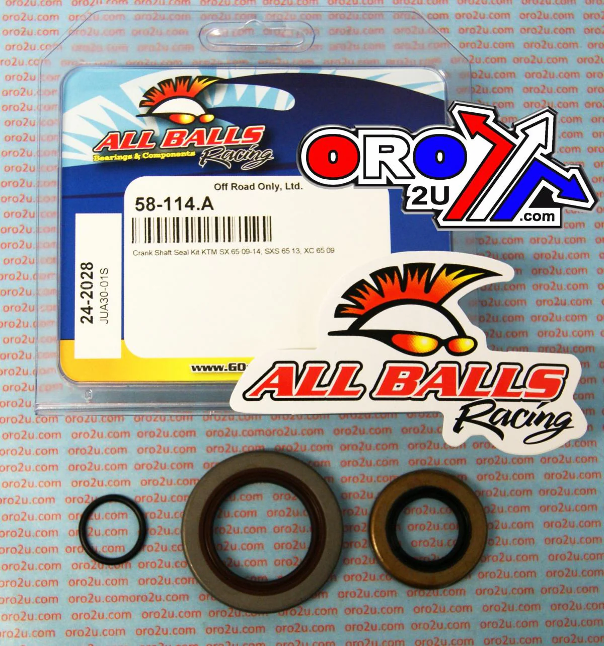 CRANKSHAFT SEAL KIT ALLBALLS, ALLBALLS 24-2028 - Image 3
