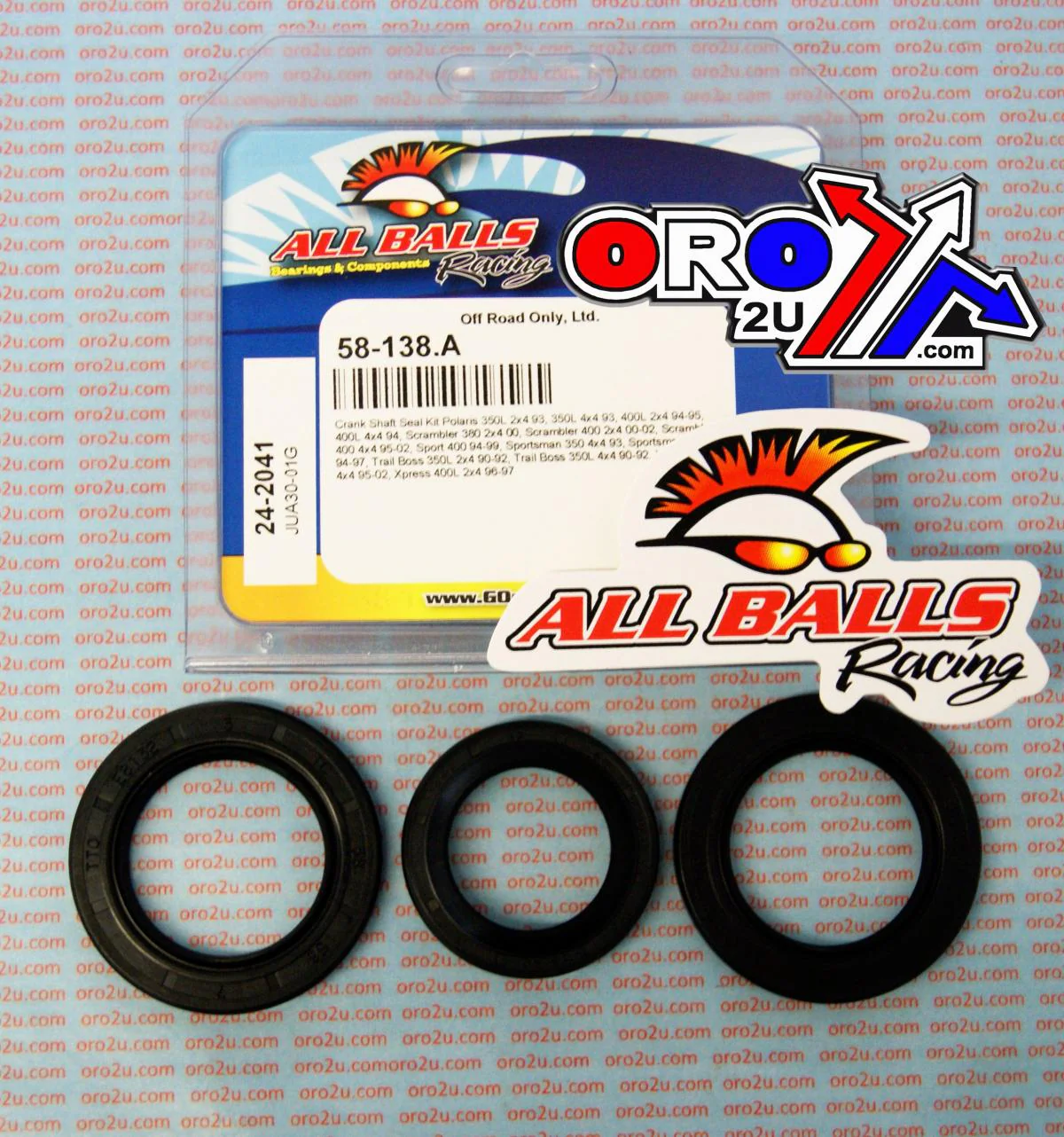 CRANKSHAFT SEAL KIT ALLBALLS, ALLBALLS 24-2041 - Image 3