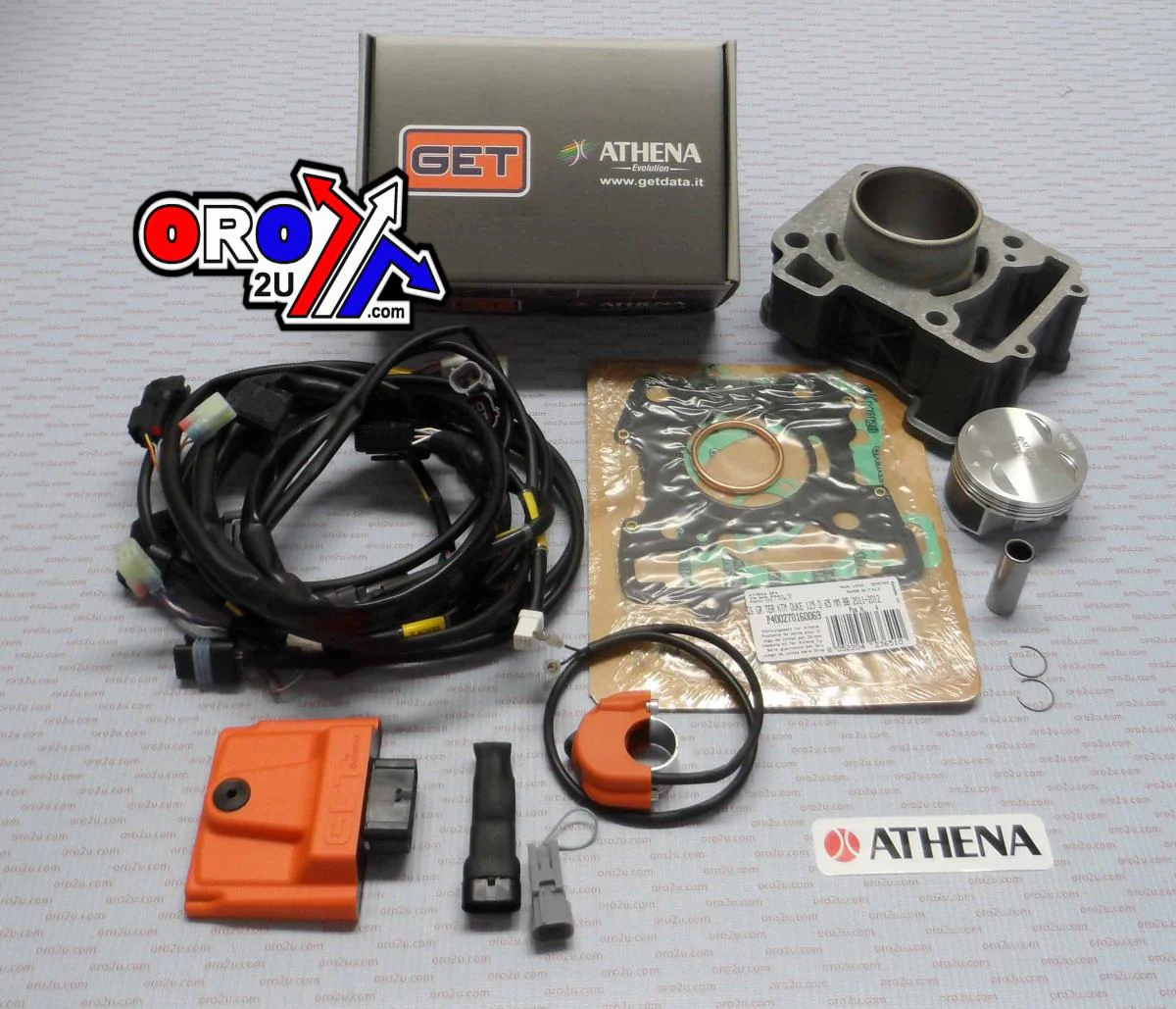 CYLINDER FULL KIT A 65mm 10-15 KTM DUKE 125 CDI ATHENA 160CC BIG BORE PISTON AND CDI INCLUDED P400270100024 - Image 2