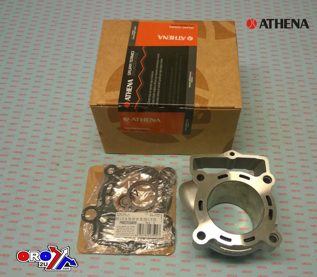 CYLINDER KIT 78MM KTM EXC-F 250 17-19, ATHENA EC270-022 STD BORE, (Piston not included) - Image 2