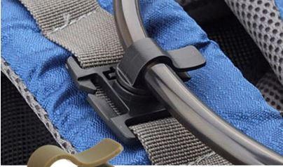 Drinking Tube Rotatable Clip 2pcs, Molle Hydration hose clamp - Image 2