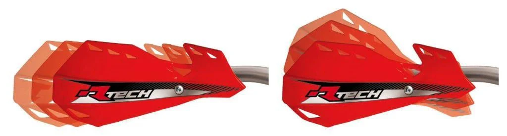 DUAL HANDGUARDS WHITE, RTECH R-KITPMDUBN14, MX/ENDURO - Image 2