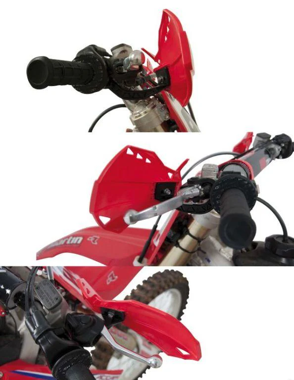 DUAL HANDGUARDS WHITE, RTECH R-KITPMDUBN14, MX/ENDURO - Image 3