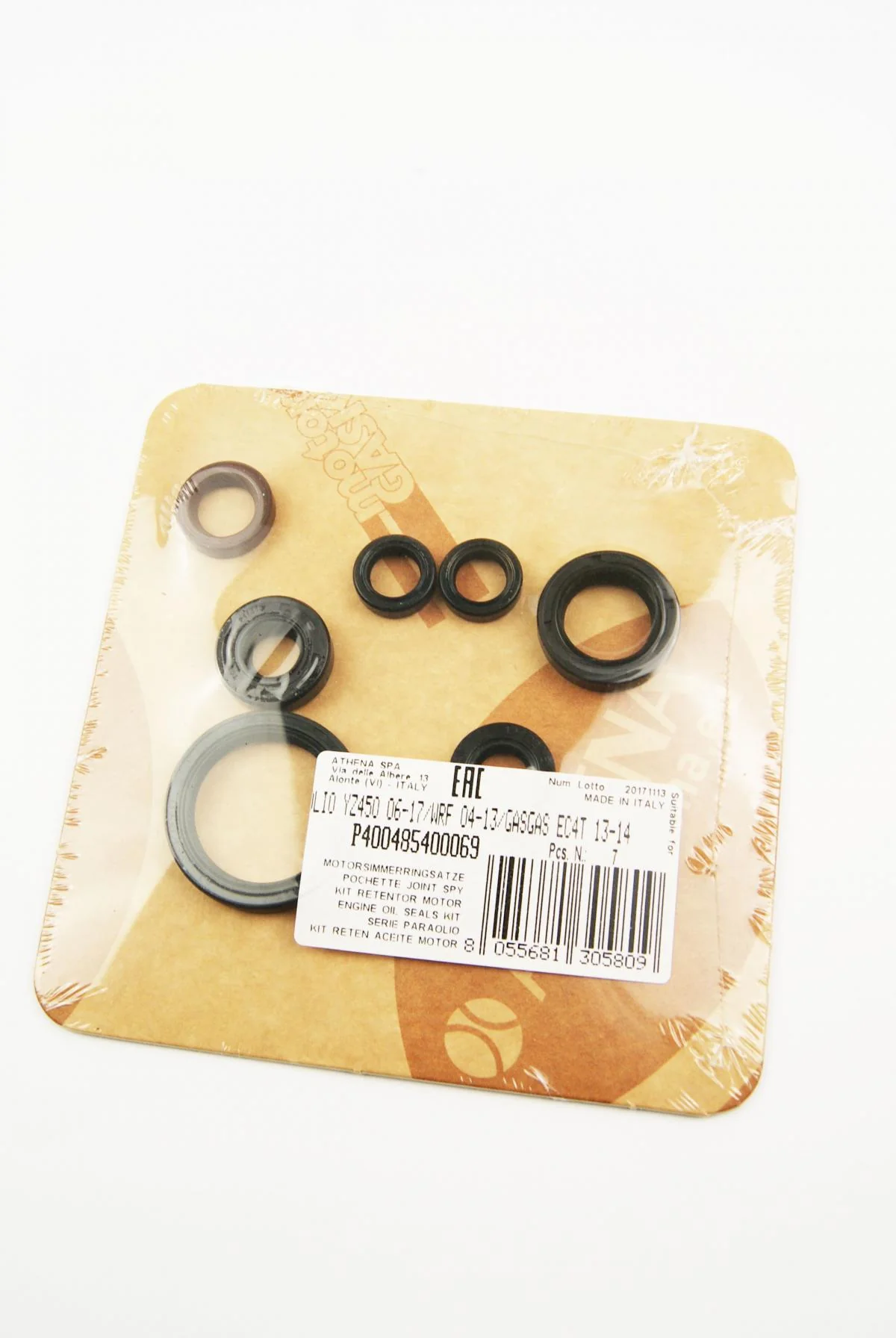 ENGINE OIL SEAL SET YZ/WR/YFZ/EC 450 04-20, ATHENA P400485400069 YAM/GAS - Image 3