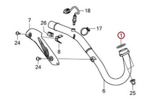 EXHAUST GASKET 40x47.5x4.5 CRF 250/300/450 09-20, ATHENA S410210012081 HONDA TRX 450/700 06-14 - Image 4
