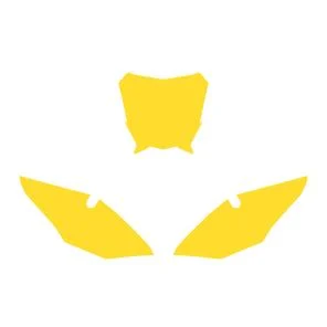 FANTIC XE 2021-2024 PRE CUTS, BLACKBIRD 3F01/40 YELLOW, NUMBER BOARD BACKGROUNDS