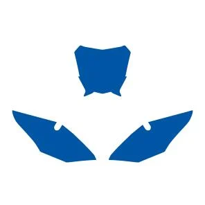 FANTIC XE 2021-2024 PRE CUTS, BLACKBIRD 3F01/70 BLUE, NUMBER BOARD BACKGROUNDS