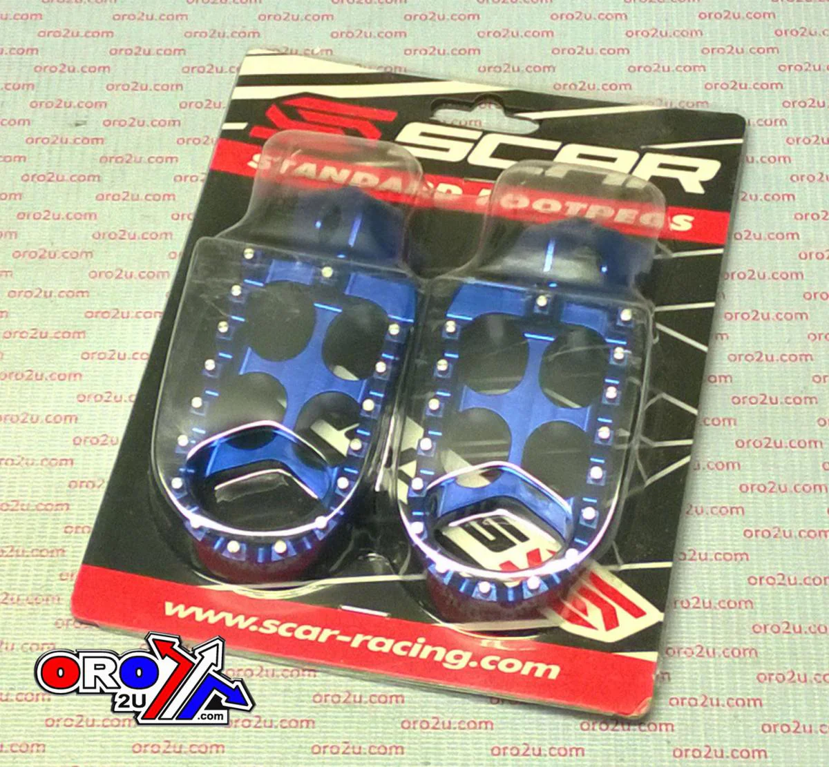 STANDARD FOOTPEGS BLUE 97-26 ALTA REDSHIFT FANTIC XE XX XEF XXF YAMAHA YZ WR TENERE 48mm SCAR S1211B - Image 2