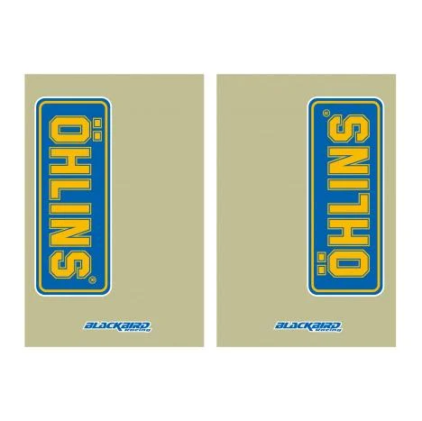 FORK DECAL SET CLEAR OHLINS 5045O